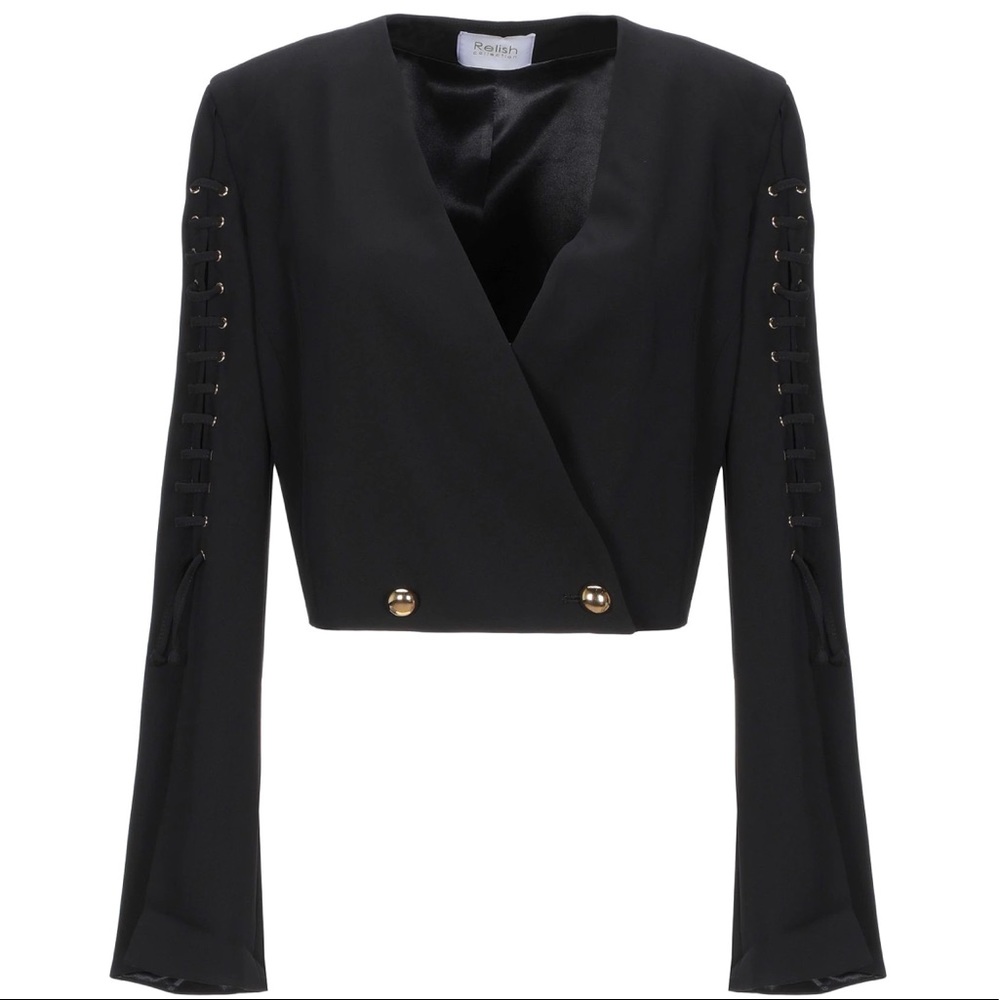 RELISH Sartorial Black Jacket/Blazer Size 8